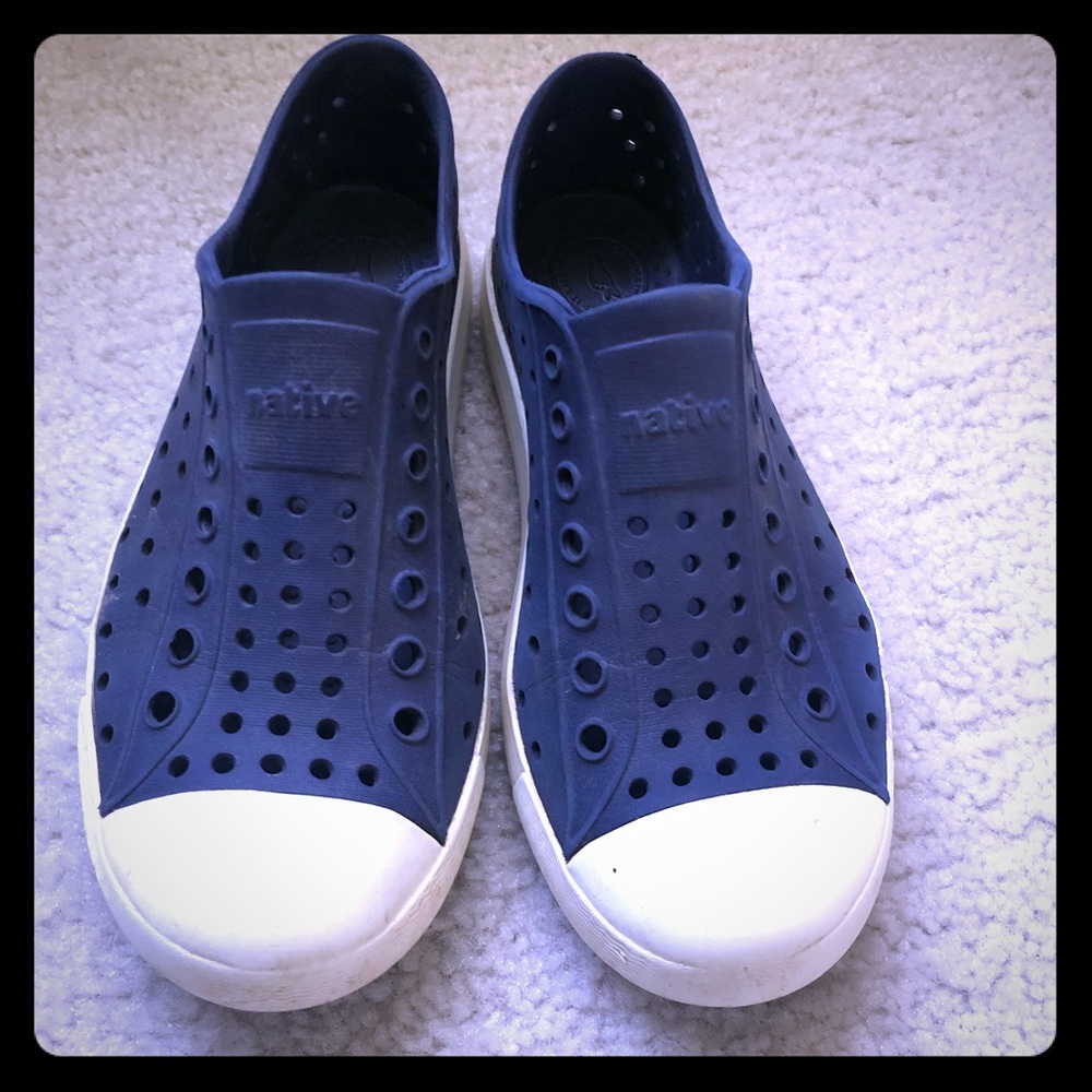 Native Navy Blue Slip ons